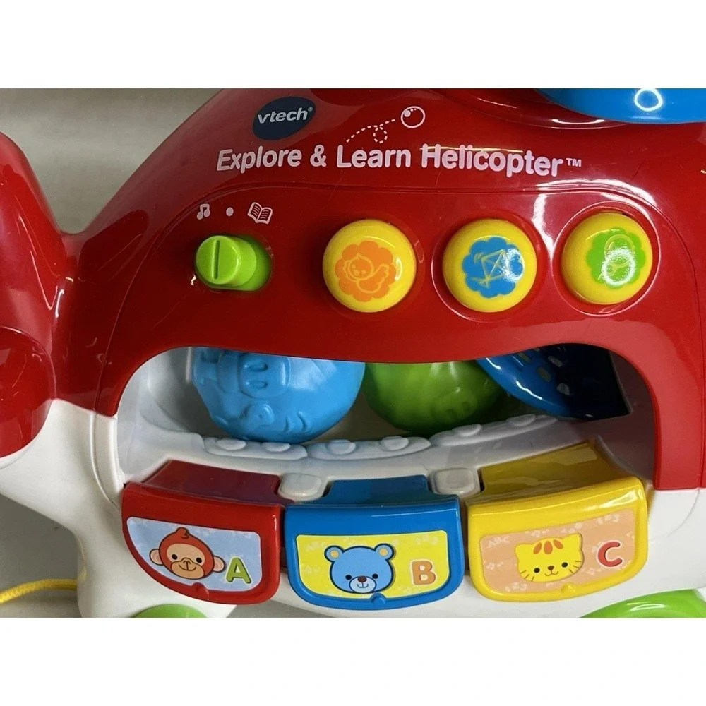VTech Explore and Learn Helicopter Sounds, ABCs, Colors & Counting - Works!